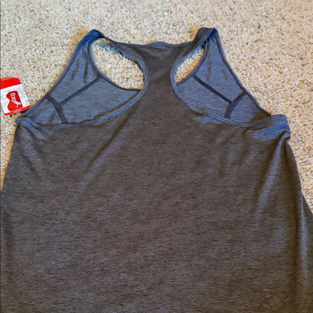 bcg Dark Gray Racerback Training Turbo Melange Tank Size Medium NWT - Picture 6 of 6